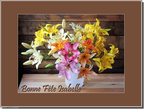 Bonne fête Isabelle